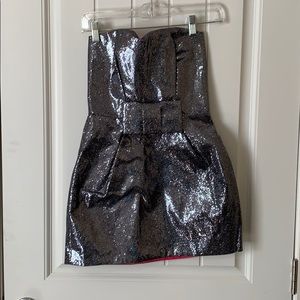 Retro glitter mini dress